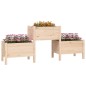 vidaXL Jardinera de madera de pino maciza 178,5x44x75 cm vidaXL Jardinera de madera de pino maciza 178,5x44x75 cm