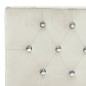 vidaXL Banco de terciopelo blanco crema 110 cm vidaXL Banco de terciopelo blanco crema 110 cm