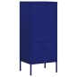 vidaXL Armario de almacenamiento acero azul marino 42,5x35x101,5 cm vidaXL Armario de almacenamiento acero azul marino 42,5x35x101,5 cm