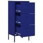 vidaXL Armario de almacenamiento acero azul marino 42,5x35x101,5 cm vidaXL Armario de almacenamiento acero azul marino 42,5x35x101,5 cm