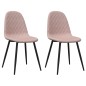 vidaXL Sillas de comedor 2 unidades terciopelo rosa vidaXL Sillas de comedor 2 unidades terciopelo rosa