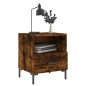 vidaXL Mesita noche 2 uds madera ingeniería roble ahumado 40x35x47,5cm vidaXL Mesita noche 2 uds madera ingeniería roble ahumado 40x35x47,5cm