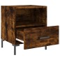 vidaXL Mesita noche 2 uds madera ingeniería roble ahumado 40x35x47,5cm vidaXL Mesita noche 2 uds madera ingeniería roble ahumado 40x35x47,5cm