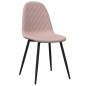 vidaXL Sillas de comedor 2 unidades terciopelo rosa vidaXL Sillas de comedor 2 unidades terciopelo rosa