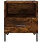 vidaXL Mesita noche 2 uds madera ingeniería roble ahumado 40x35x47,5cm vidaXL Mesita noche 2 uds madera ingeniería roble ahumado 40x35x47,5cm
