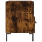 vidaXL Mesita noche 2 uds madera ingeniería roble ahumado 40x35x47,5cm vidaXL Mesita noche 2 uds madera ingeniería roble ahumado 40x35x47,5cm