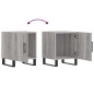 vidaXL Mesitas noche 2 uds madera ingeniería gris Sonoma 40x40x50 cm vidaXL Mesitas noche 2 uds madera ingeniería gris Sonoma 40x40x50 cm