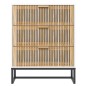 vidaXL Aparador de madera contrachapada blanco 60x30x75 cm