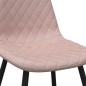 vidaXL Sillas de comedor 2 unidades terciopelo rosa vidaXL Sillas de comedor 2 unidades terciopelo rosa