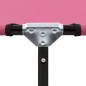 vidaXL Tumbona plegable de acero rosa vidaXL Tumbona plegable de acero rosa