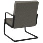 vidaXL Silla voladiza cuero sintético gris vidaXL Silla voladiza cuero sintético gris