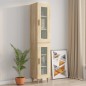 vidaXL Armario colgante de pared roble Sonoma 34,5x34x90 cm