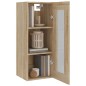 vidaXL Armario colgante de pared roble Sonoma 34,5x34x90 cm