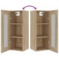 vidaXL Armario colgante de pared roble Sonoma 34,5x34x90 cm