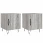 vidaXL Mesitas noche 2 uds madera ingeniería gris Sonoma 40x40x50 cm