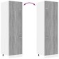 vidaXL Armario para frigorífico madera gris Sonoma 60x57x207 cm vidaXL Armario para frigorífico madera gris Sonoma 60x57x207 cm