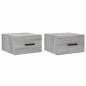 vidaXL Mesitas de noche de pared 2 uds color gris Sonoma 35x35x20 cm vidaXL Mesitas de noche de pared 2 uds color gris Sonoma 35x35x20 cm