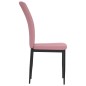 vidaXL Sillas de comedor 4 unidades terciopelo rosa vidaXL Sillas de comedor 4 unidades terciopelo rosa