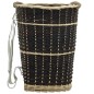 vidaXL Cesto para leña con correas transporte sauce natural 50x44x58cm vidaXL Cesto para leña con correas transporte sauce natural 50x44x58cm