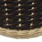 vidaXL Cesto para leña con correas transporte sauce natural 50x44x58cm vidaXL Cesto para leña con correas transporte sauce natural 50x44x58cm