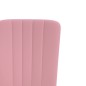 vidaXL Sillas de comedor 4 unidades terciopelo rosa vidaXL Sillas de comedor 4 unidades terciopelo rosa
