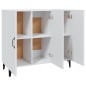 vidaXL Aparador de madera de ingeniería blanco 90x34x80 cm vidaXL Aparador de madera de ingeniería blanco 90x34x80 cm