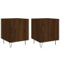 vidaXL Mesitas noche 2 uds madera ingeniería marrón roble 40x40x50 cm vidaXL Mesitas noche 2 uds madera ingeniería marrón roble 40x40x50 cm