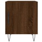 vidaXL Mesitas noche 2 uds madera ingeniería marrón roble 40x40x50 cm vidaXL Mesitas noche 2 uds madera ingeniería marrón roble 40x40x50 cm