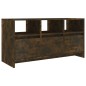 vidaXL Mueble de TV madera de ingeniería roble ahumado 102x37,5x52,5cm