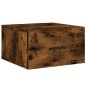 vidaXL Mesitas de noche de pared 2 uds color roble ahumado 35x35x20 cm vidaXL Mesitas de noche de pared 2 uds color roble ahumado 35x35x20 cm
