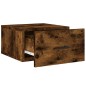 vidaXL Mesitas de noche de pared 2 uds color roble ahumado 35x35x20 cm vidaXL Mesitas de noche de pared 2 uds color roble ahumado 35x35x20 cm