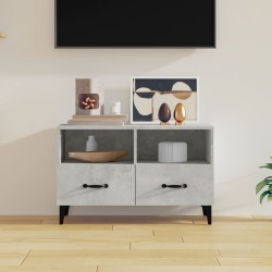  vidaXL Mueble para TV madera contrachapada gris hormigón 80x36x50 cm