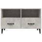  vidaXL Mueble para TV madera contrachapada gris hormigón 80x36x50 cm