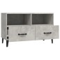  vidaXL Mueble para TV madera contrachapada gris hormigón 80x36x50 cm