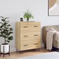 vidaXL Aparador de madera de ingeniería roble Sonoma 69,5x34x90 cm vidaXL Aparador de madera de ingeniería roble Sonoma 69,5x34x90 cm