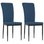 vidaXL Sillas de comedor 2 unidades terciopelo azul vidaXL Sillas de comedor 2 unidades terciopelo azul