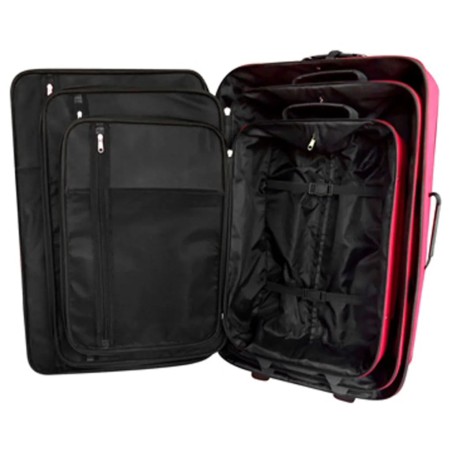 vidaXL Juego de maletas de viaje 5 piezas rojo