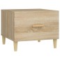 vidaXL Mesa de centro madera contrachapada color roble 50x50x40 cm vidaXL Mesa de centro madera contrachapada color roble 50x50x40 cm