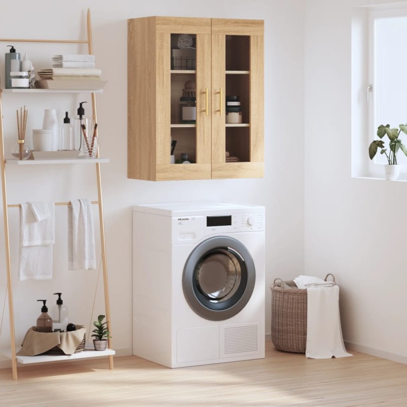 vidaXL Armario de pared roble Sonoma 69,5x34x90 cm vidaXL Armario de pared roble Sonoma 69,5x34x90 cm