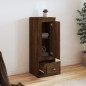 vidaXL Aparador alto madera contrachapada roble marrón 36x35,5x103,5cm vidaXL Aparador alto madera contrachapada roble marrón 36x35,5x103,5cm
