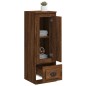 vidaXL Aparador alto madera contrachapada roble marrón 36x35,5x103,5cm vidaXL Aparador alto madera contrachapada roble marrón 36x35,5x103,5cm
