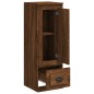 vidaXL Aparador alto madera contrachapada roble marrón 36x35,5x103,5cm vidaXL Aparador alto madera contrachapada roble marrón 36x35,5x103,5cm