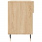 vidaXL Banco zapatero madera de ingeniería roble Sonoma 102x35x55 cm