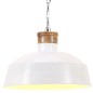vidaXL Lámpara colgante industrial 42 cm blanca E27 vidaXL Lámpara colgante industrial 42 cm blanca E27