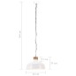 vidaXL Lámpara colgante industrial 42 cm blanca E27 vidaXL Lámpara colgante industrial 42 cm blanca E27