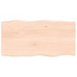 vidaXL Tablero de mesa madera maciza roble borde natural 80x40x2 cm vidaXL Tablero de mesa madera maciza roble borde natural 80x40x2 cm