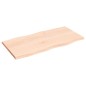 vidaXL Tablero de mesa madera maciza roble borde natural 80x40x2 cm vidaXL Tablero de mesa madera maciza roble borde natural 80x40x2 cm