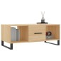 vidaXL Mesa de centro madera contrachapada roble Sonoma 102x50x40 cm vidaXL Mesa de centro madera contrachapada roble Sonoma 102x50x40 cm