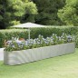 vidaXL Jardinera de acero recubrimiento en polvo gris 554x100x68 cm vidaXL Jardinera de acero recubrimiento en polvo gris 554x100x68 cm