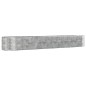 vidaXL Jardinera de acero recubrimiento en polvo gris 554x100x68 cm vidaXL Jardinera de acero recubrimiento en polvo gris 554x100x68 cm